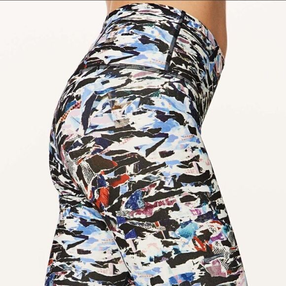 LULULEMON Wunder Under Hi-Rise 1/2 Tight Culture Clash Multi Black Women’s 4 - Picture 3 of 10